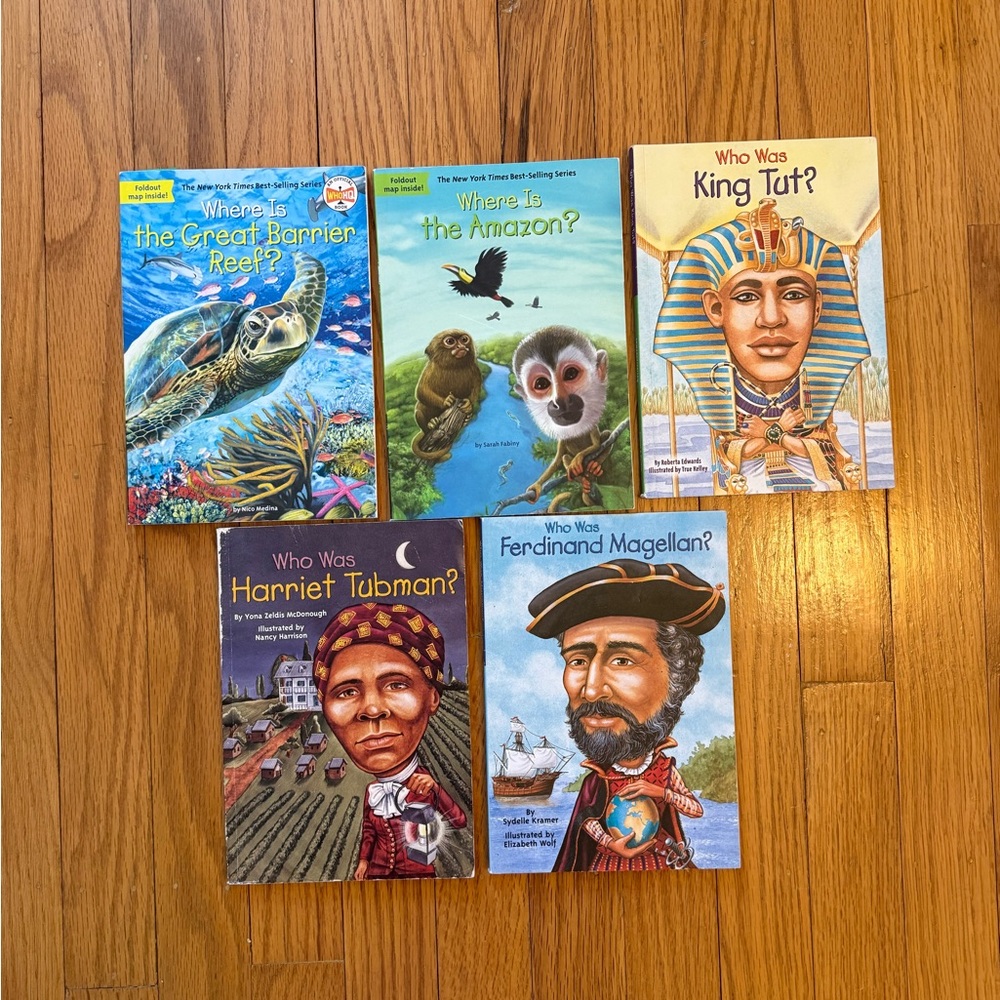 Set of Who Was? & Where is? Books